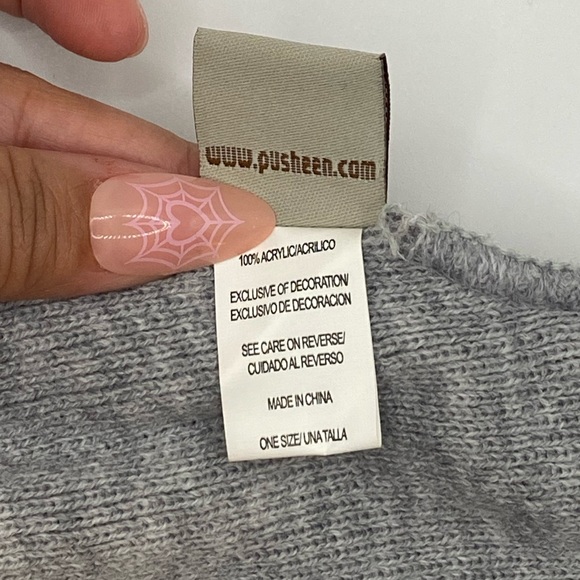 Pusheen The Cat “HI” & “BYE” Beanie Hat (One Size) - Picture 5 of 6